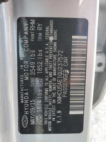 2016 HYUNDAI ACCENT SPO - KMHCU5AE1GU237572