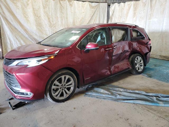 Vin: 5tderkecxms032404, lot: 68022034, toyota sienna limited 20211