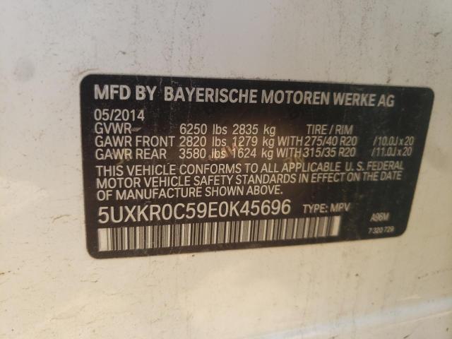 VIN 5UXKR0C59E0K45696 2014 BMW X5, Xdrive35I no.13