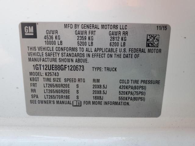 2016 GMC SIERRA K25 - 1GT12UE88GF120673