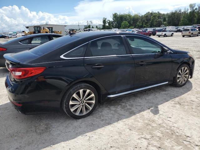 HYUNDAI SONATA SPO 2015 black sedan 4d gas 5NPE34AF5FH251163 photo #4