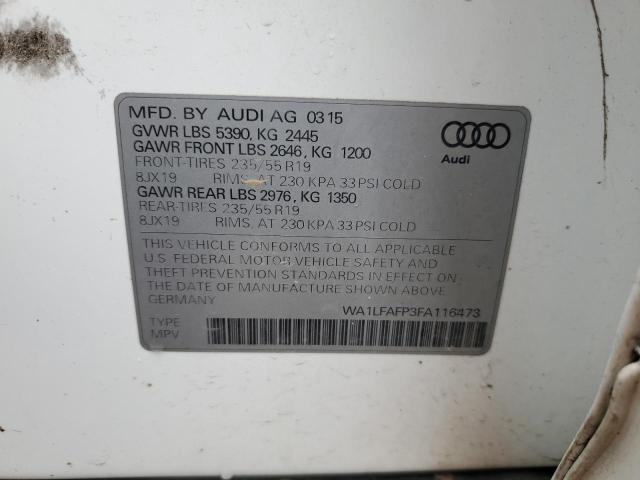 VIN WA1LFAFP3FA116473 2015 Audi Q5, Premium Plus no.12