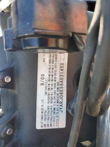2006 YAMAHA YZFR6 L JYARJ06E56A031458