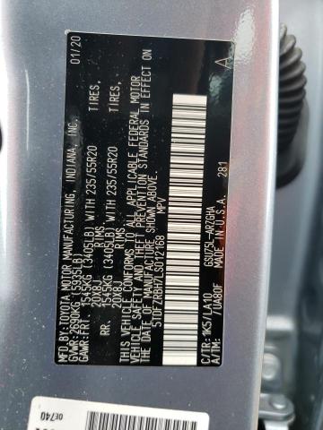 2020 TOYOTA HIGHLANDER - 5TDFZRBH7LS012168