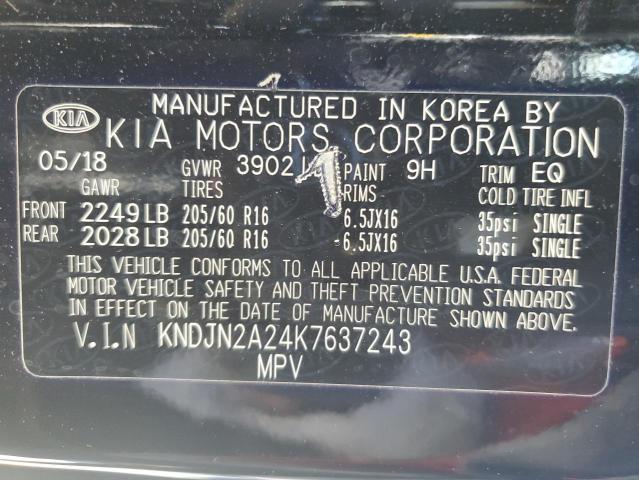 2019 KIA SOUL - KNDJN2A24K7637243
