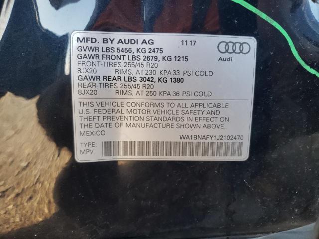 VIN WA1BNAFY1J2102470 2018 Audi Q5, Premium Plus no.13