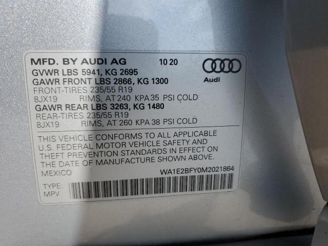 VIN WA1E2BFY0M2021864 2021 Audi Q5, Premium Plus no.13