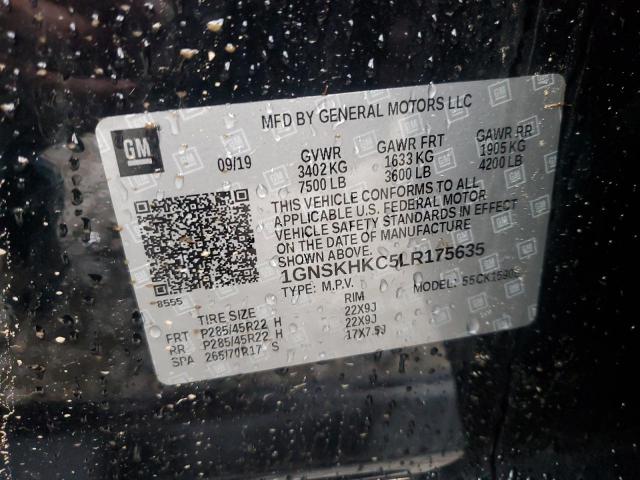2020 CHEVROLET SUBURBAN K - 1GNSKHKC5LR175635
