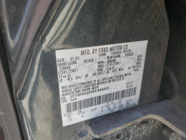 2006 FORD F350 SUPER 1FTWW32P26EA64329  69133084