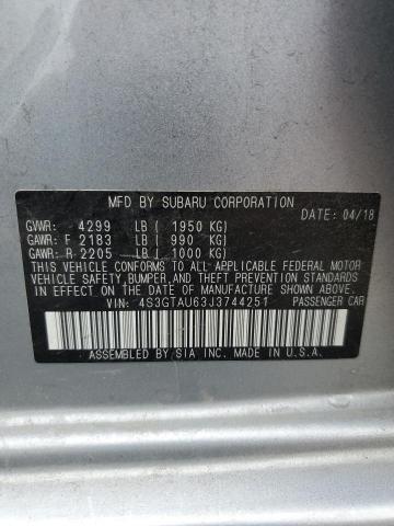 2018 SUBARU IMPREZA LI - 4S3GTAU63J3744251