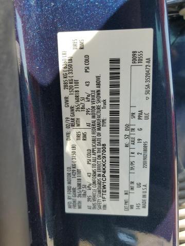 2019 FORD F150 SUPER - 1FTEW1CP4KKC97008