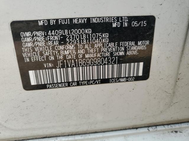 2016 SUBARU WRX - JF1VA1B69G9804321
