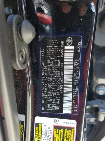 2020 TOYOTA CAMRY XSE - 4T1K61AK7LU919581