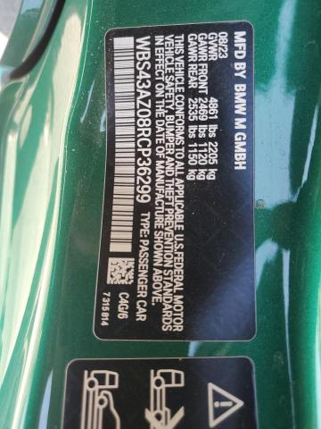 2024 BMW M4 COMPETI - WBS43AZ08RCP36299