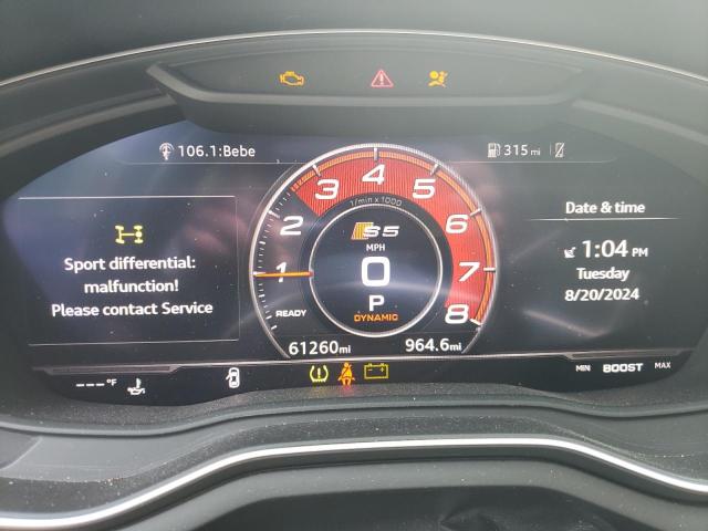 2019 AUDI S5 PRESTIG - WAUC4CF59KA047429
