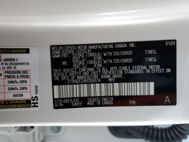 2024 LEXUS NX 350 LUX 2T2HGCEZ4RC056514