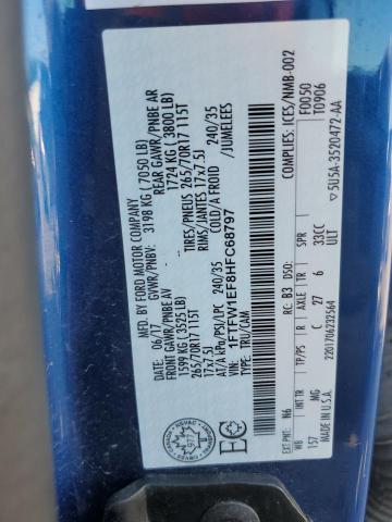 2017 FORD F150 SUPER - 1FTFW1EF8HFC68797