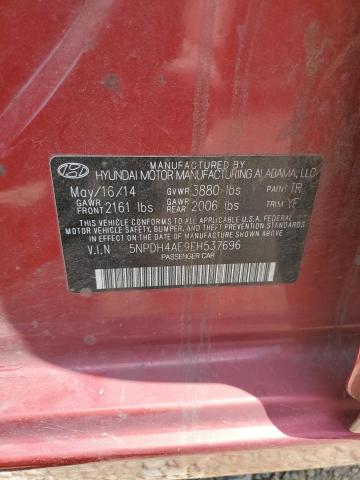 VIN 5NPDH4AE9EH537696 2014 Hyundai Elantra, SE no.13