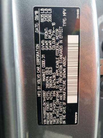 2019 VOLVO XC90 T8 IN YV4BR0CL6K1449987