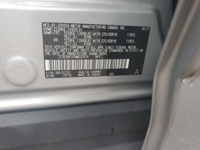 2021 TOYOTA RAV4 XSE - 2T3E6RFV7MW027614