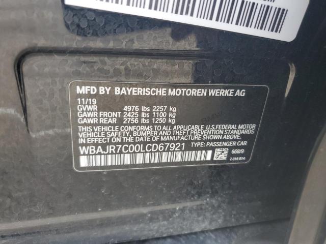 VIN WBAJR7C00LCD67921 2020 BMW 5 Series, 530 XI no.12