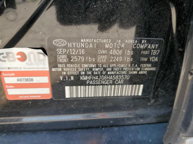 2017 HYUNDAI AZERA LIMI - KMHFH4JG6HA583570
