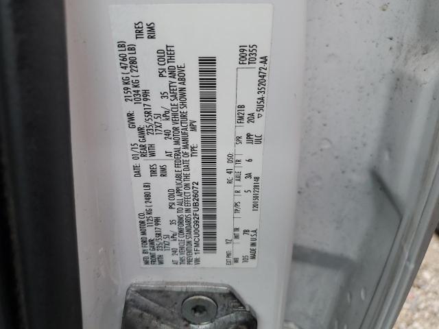 VIN 1FMCU0G92FUB26072 2015 FORD ESCAPE no.13