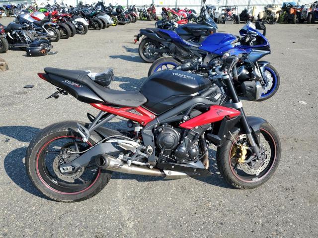 TRIUMPH MOTORCYCLE STREET TRI 2016 red  gas SMTL03NE3GT729509 photo #1