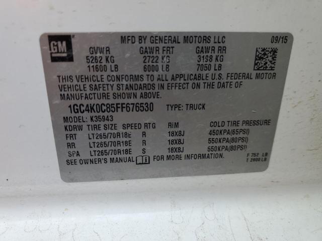 2015 CHEVROLET 3500 HD - 1GC4K0C85FF676530
