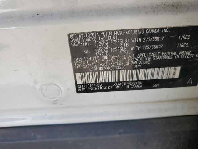 2019 TOYOTA RAV4 LE - 2T3F1RFVXKC013336