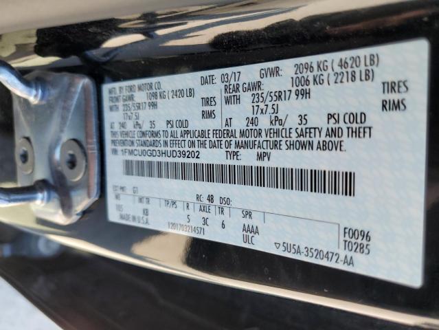 2017 FORD ESCAPE SE - 1FMCU0GD3HUD39202