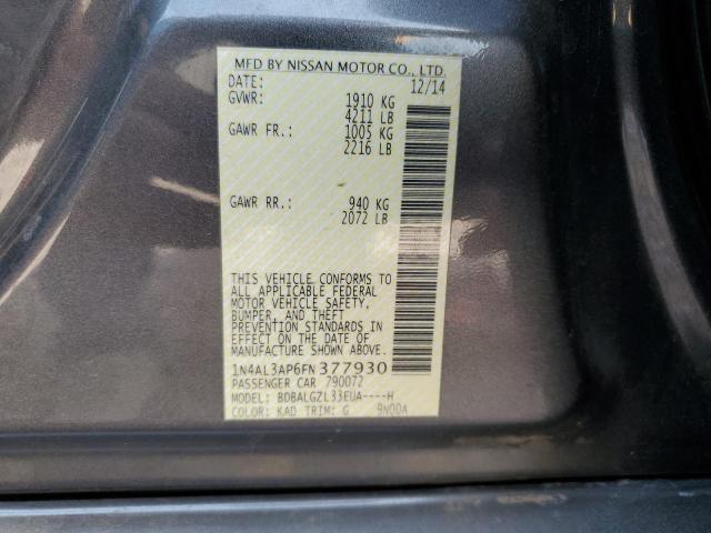 VIN 1N4AL3AP6FN377930 2015 Nissan Altima, 2.5 no.12