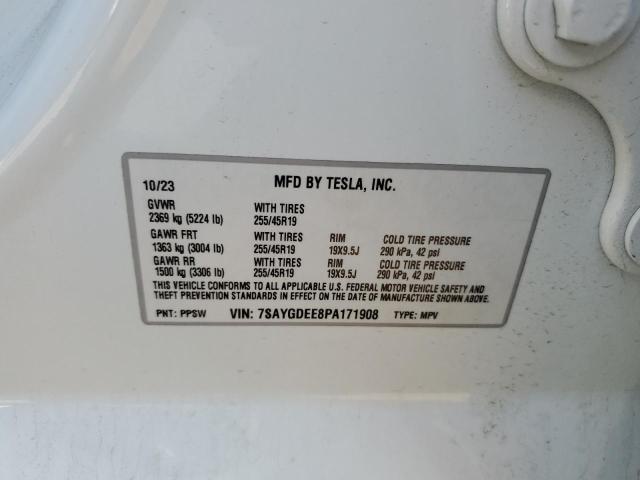 2023 TESLA MODEL Y - 7SAYGDEE8PA171908