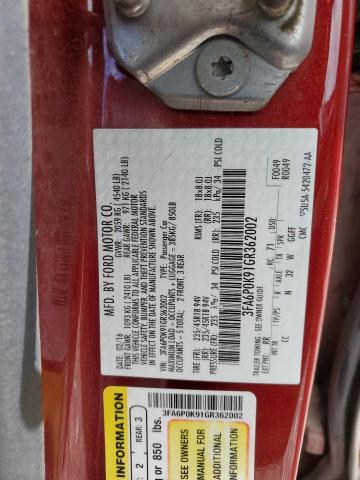 2016 FORD FUSION TIT - 3FA6P0K91GR362002