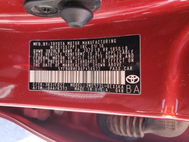 2016 TOYOTA COROLLA L - 5YFBURHE8GP456622