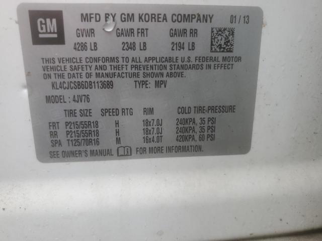 VIN KL4CJCSB6DB113689 2013 Buick Encore no.13