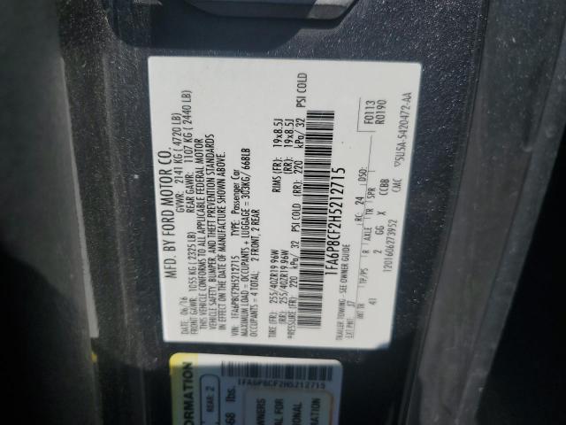 2017 FORD MUSTANG GT - 1FA6P8CF2H5212715