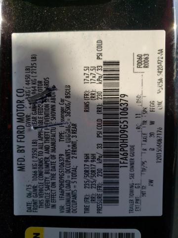 VIN 1FA6P0HD9G5106379 2016 Ford Fusion, SE no.12