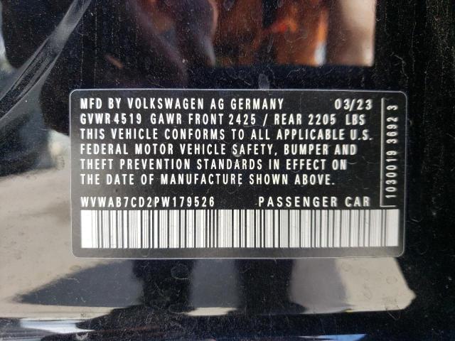 2023 VOLKSWAGEN GOLF R 20T WVWAB7CD2PW179526
