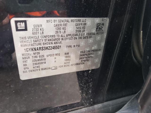 2017 CADILLAC XT5 - 1GYKNARS3HZ246501