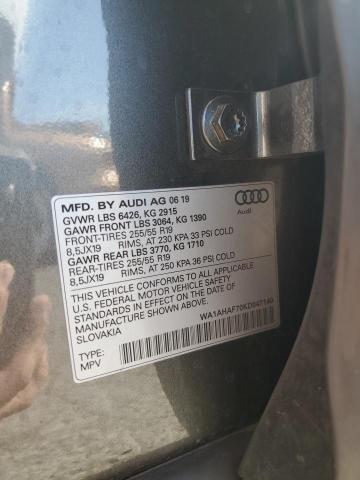 VIN WA1AHAF70KD047140 2019 Audi Q7, Premium no.13