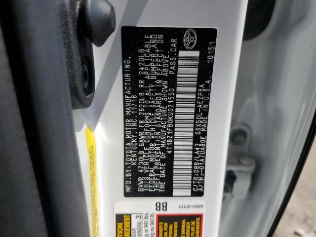 2019 TOYOTA AVALON XLE - 4T1BZ1FB0KU021550