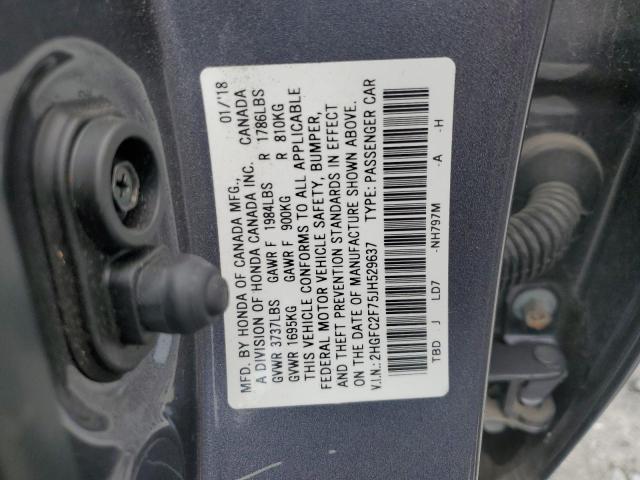 2018 HONDA CIVIC EX - 2HGFC2F75JH529637