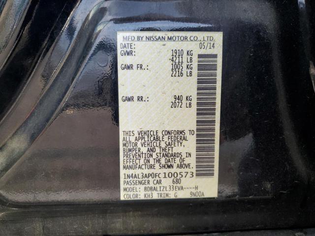 2015 NISSAN ALTIMA 2.5 - 1N4AL3AP0FC100573