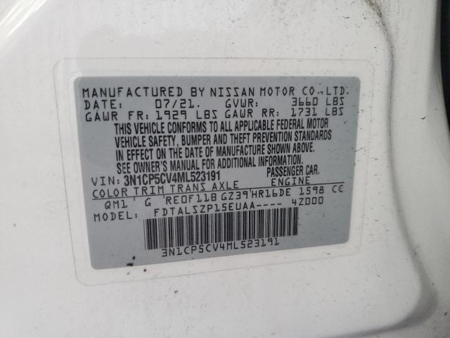 2021 NISSAN KICKS SV - 3N1CP5CV4ML523191