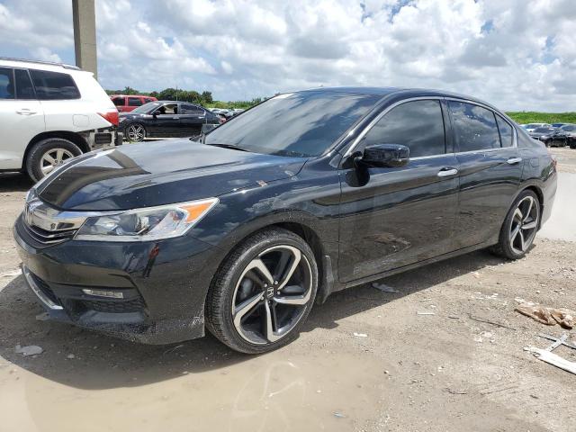 HONDA ACCORD EXL 2017 black sedan 4d gas 1HGCR3F8XHA028722 photo #1