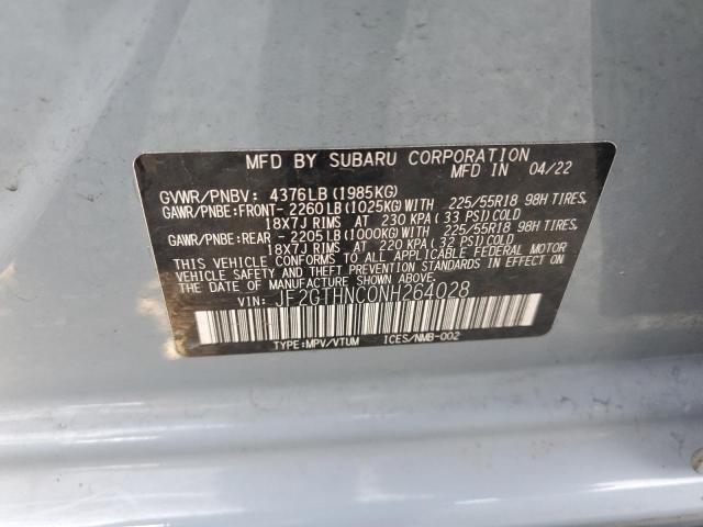 2022 SUBARU CROSSTREK - JF2GTHNC0NH264028