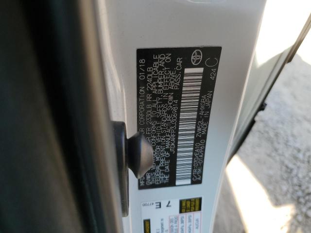 2018 TOYOTA PRIUS PRIM - JTDKARFP3J3069814