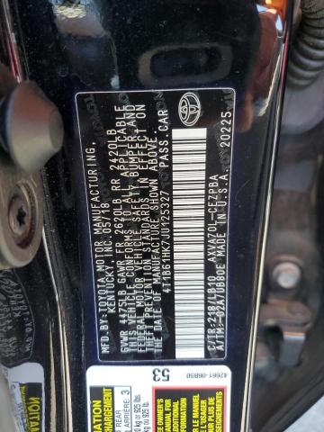 VIN 4T1B61HK7JU125327 2018 Toyota Camry, Xse no.13