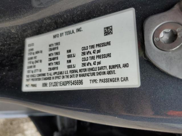 2023 TESLA MODEL 3 - 5YJ3E1EA0PF545696